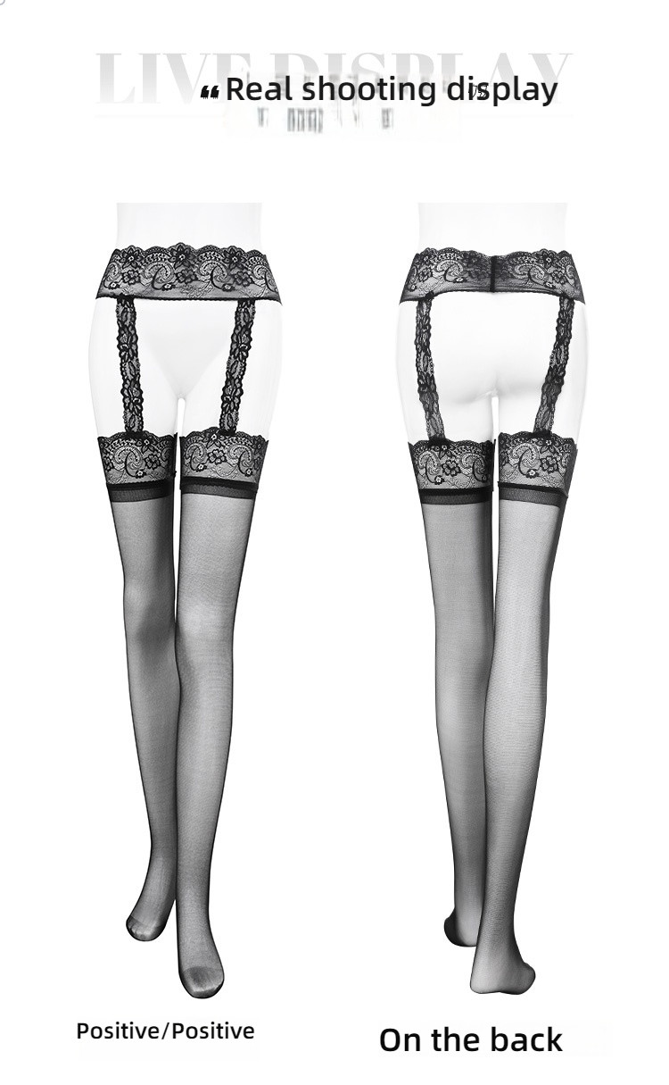 Fei Mu sexy lace suspender one-piece sock set (including underwear)