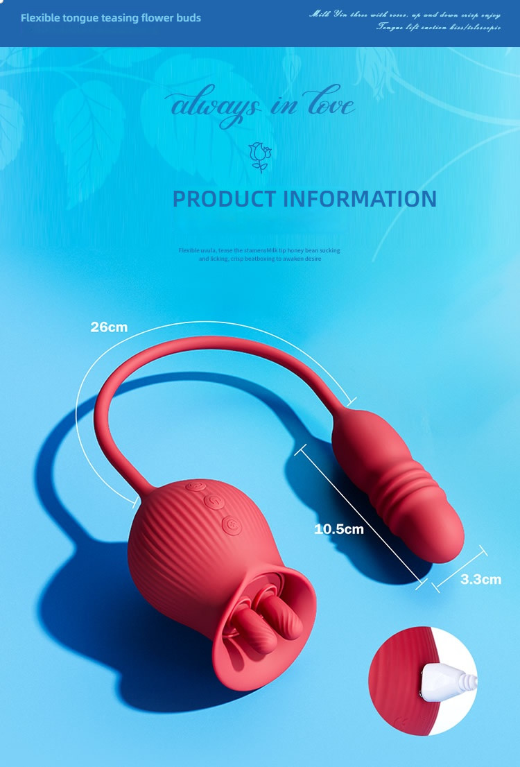 Romantic Flower Milk Yin Multi use Stretching Sucking Shock Device
