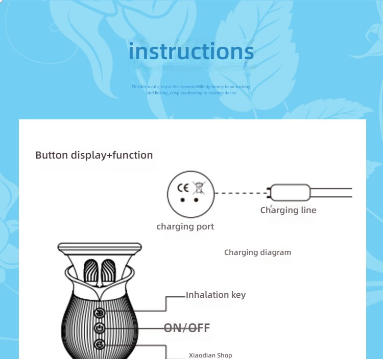 Romantic Flower Milk Yin Multi use Stretching Sucking Shock Device