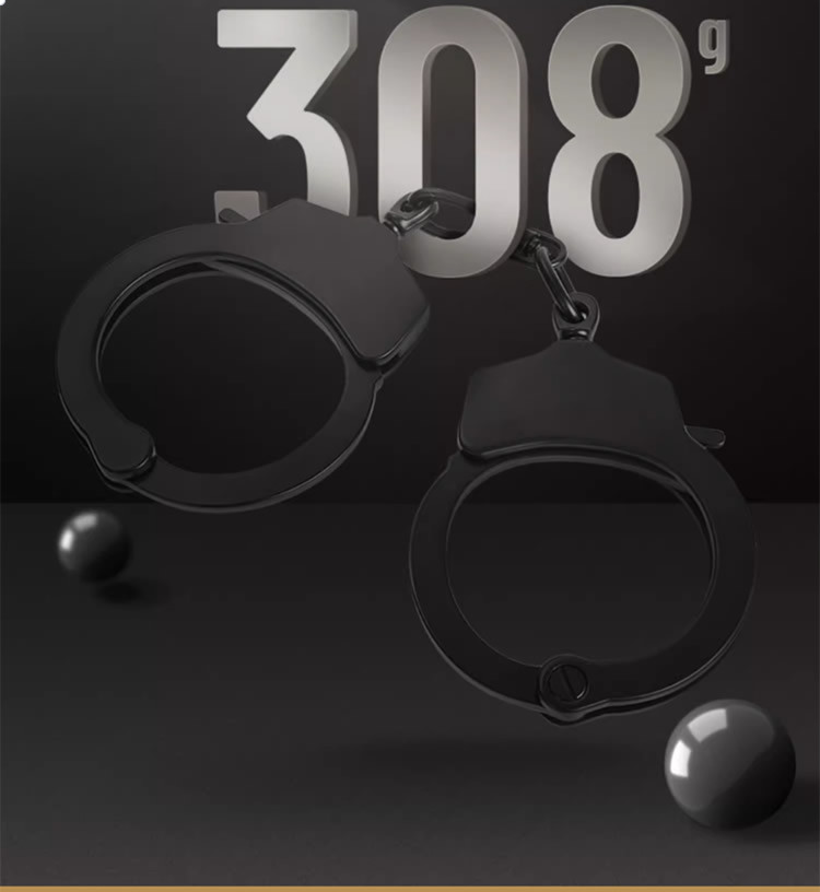 RoomFun restrained alloy handcuffs black