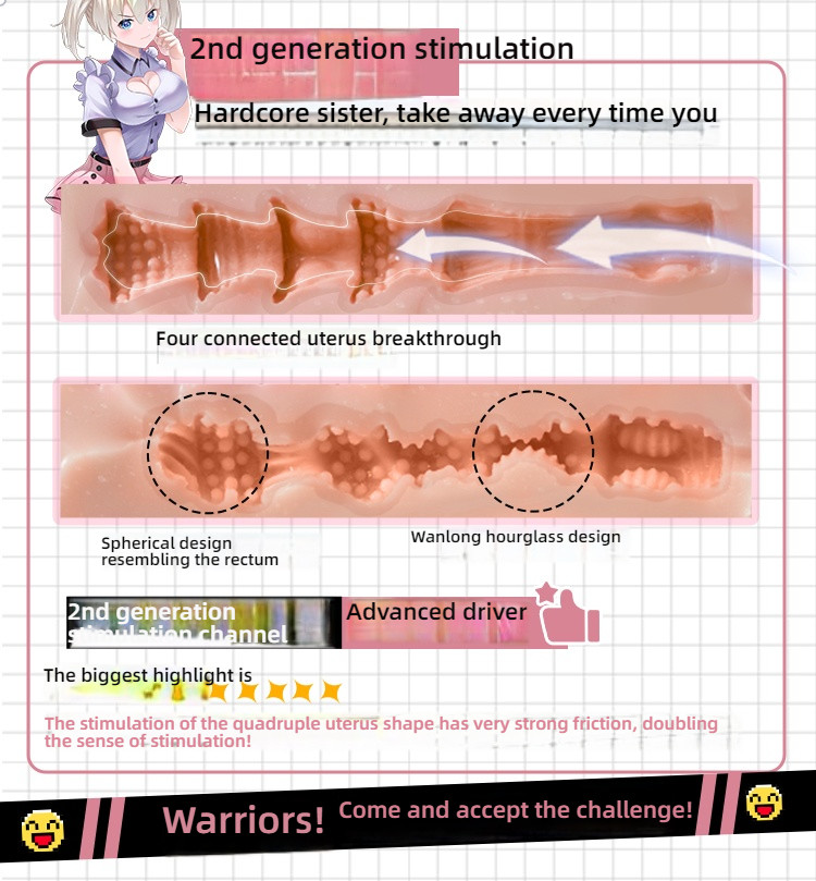 COC 2024 Second Generation Star Lina Junior Sister [Waterproof Shock] Chest Double Channel Famous Artifact