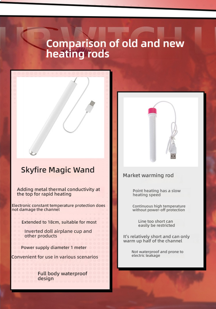 COC Grace Flame Rod Constant Temperature Heating Rod White