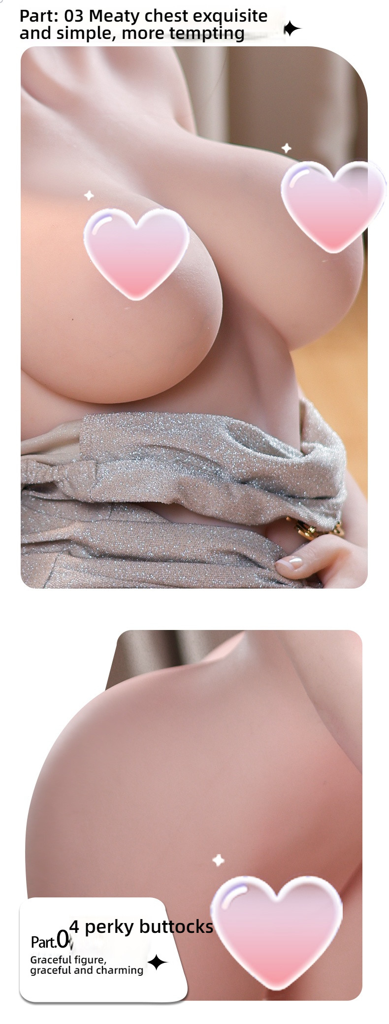 Sweet girlfriend - Chutong silicone hair transplant 158cm solid doll G071 (voice+heating)