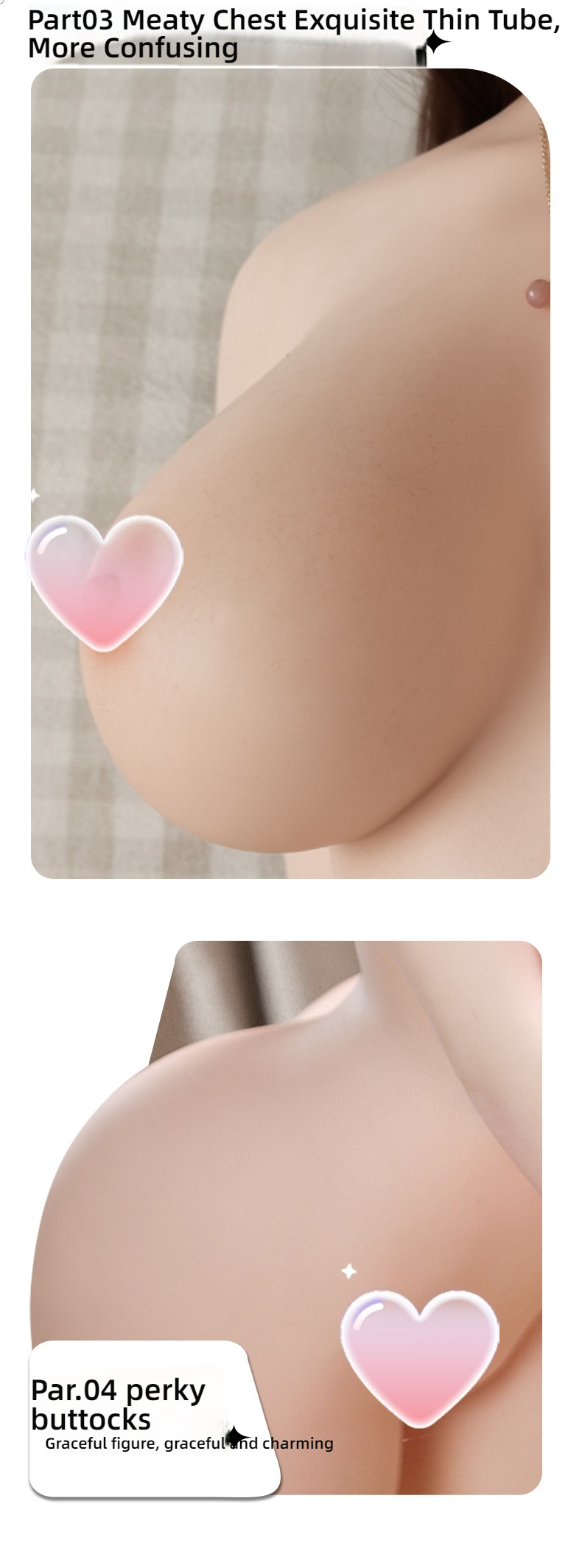 Pure Desire Girlfriend - Xiwei Silicone Hair Transplant 158cm Solid Doll G076 (Mouth Love+Mouth Love Sucking+Sound+Heati