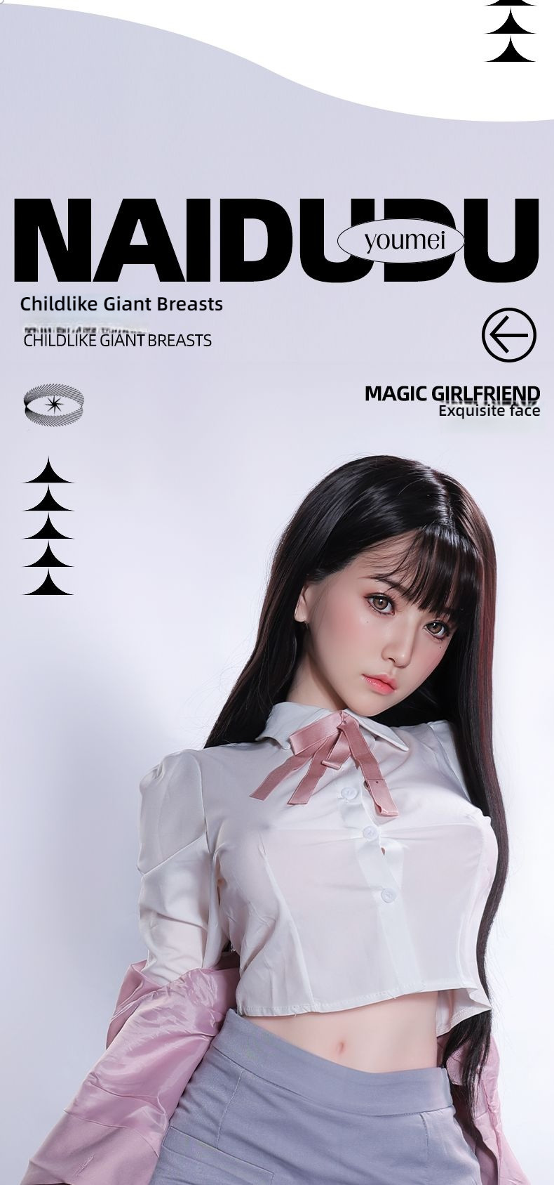 Fanghua Sunshine Girl - Luoning (G031) Solid Doll (158cm Silicone Head Hair Transplant+Oral Love+Private Clamping+Sound 
