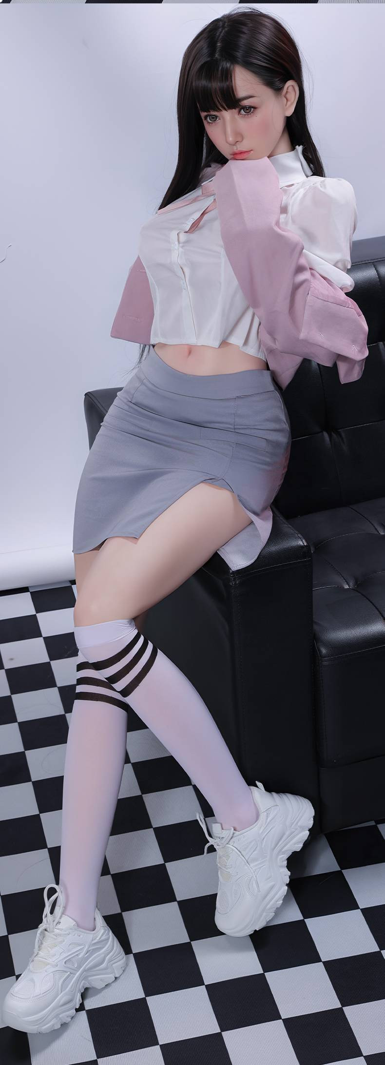 Fanghua Sunshine Girl - Luoning (G031) Solid Doll (158cm Silicone Head Hair Transplant+Oral Love+Private Clamping+Sound 