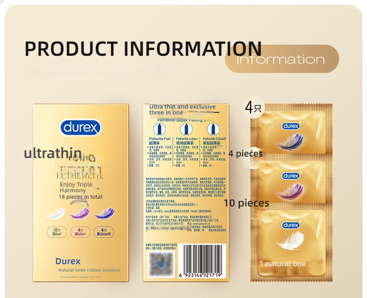 Durex Close Ultra Thin Series Ultra Thin Exclusive 3-in-1 18 pieces/box