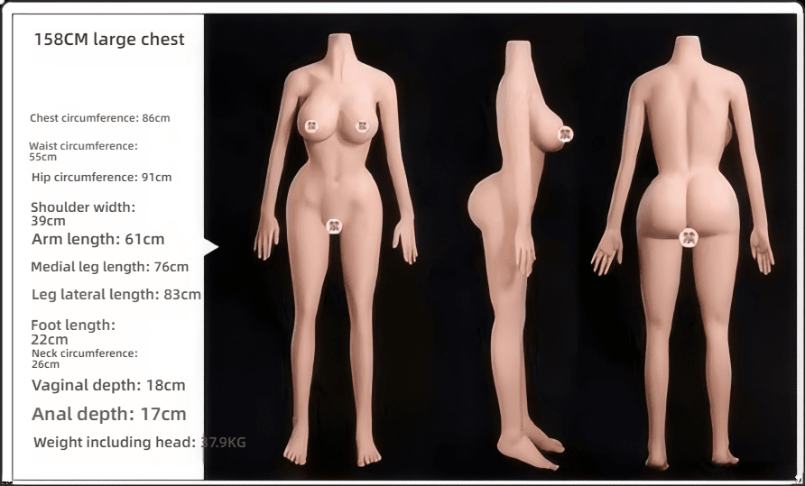 Pure Desire Girlfriend - Xiwei Silicone Hair Transplant 158cm Solid Doll G076 (Mouth Love+Mouth Love Sucking+Sound+Heati