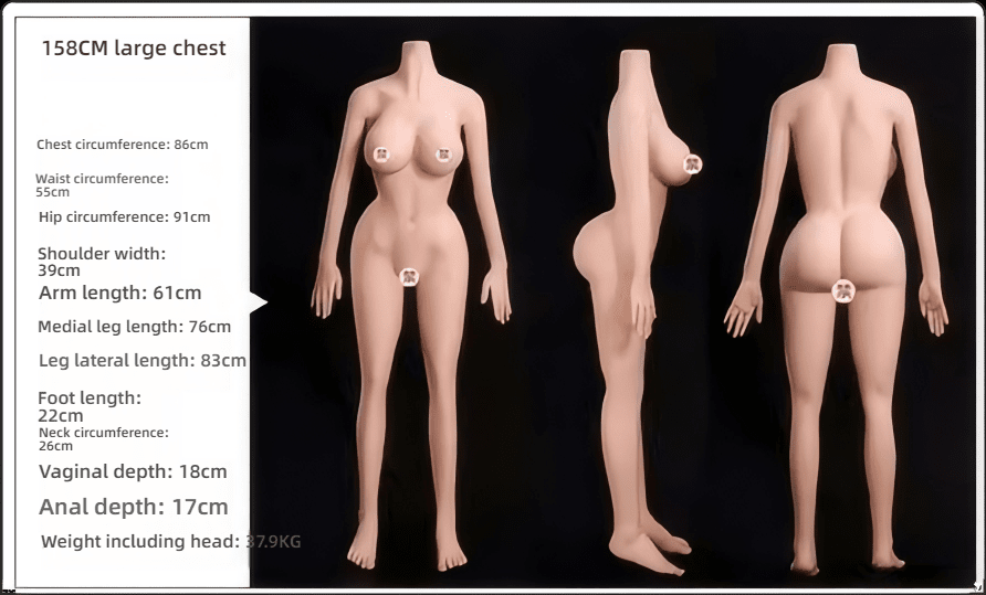 Mr. Xiaocang (w042) Full TPE Solid Doll 158cm
