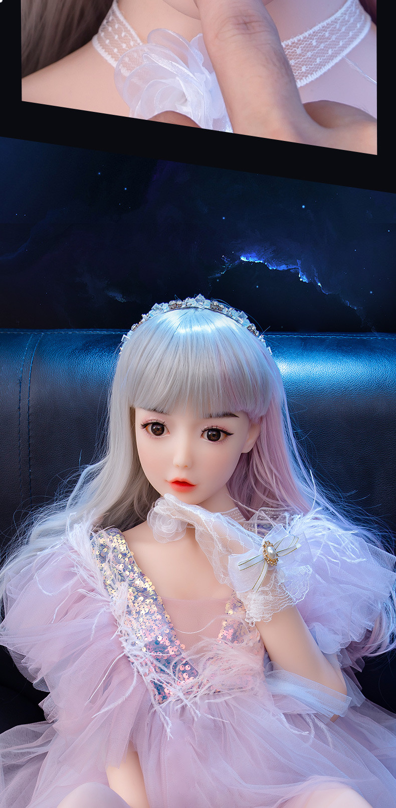 Cute little girl - Mengna (XT001 (size 6)) solid doll 125cm full TPE cartilage version+mouth love+voice+heating
