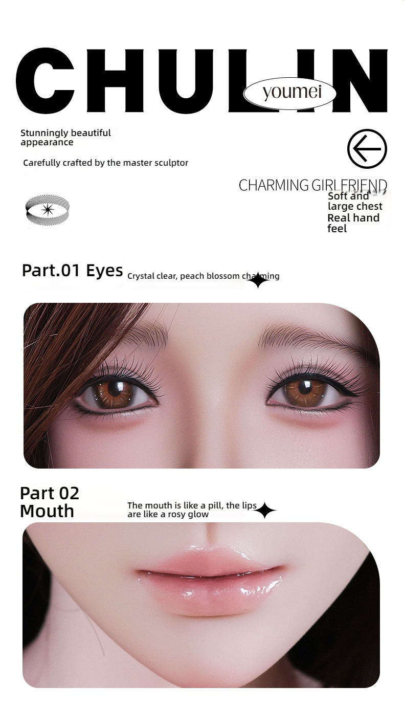 Enchanting Girlfriend - Chu Lin (G056-Y31) Solid Doll Silicone Head Hair Transplant+Oral Love+Oral Love Sucking+Vocaliza