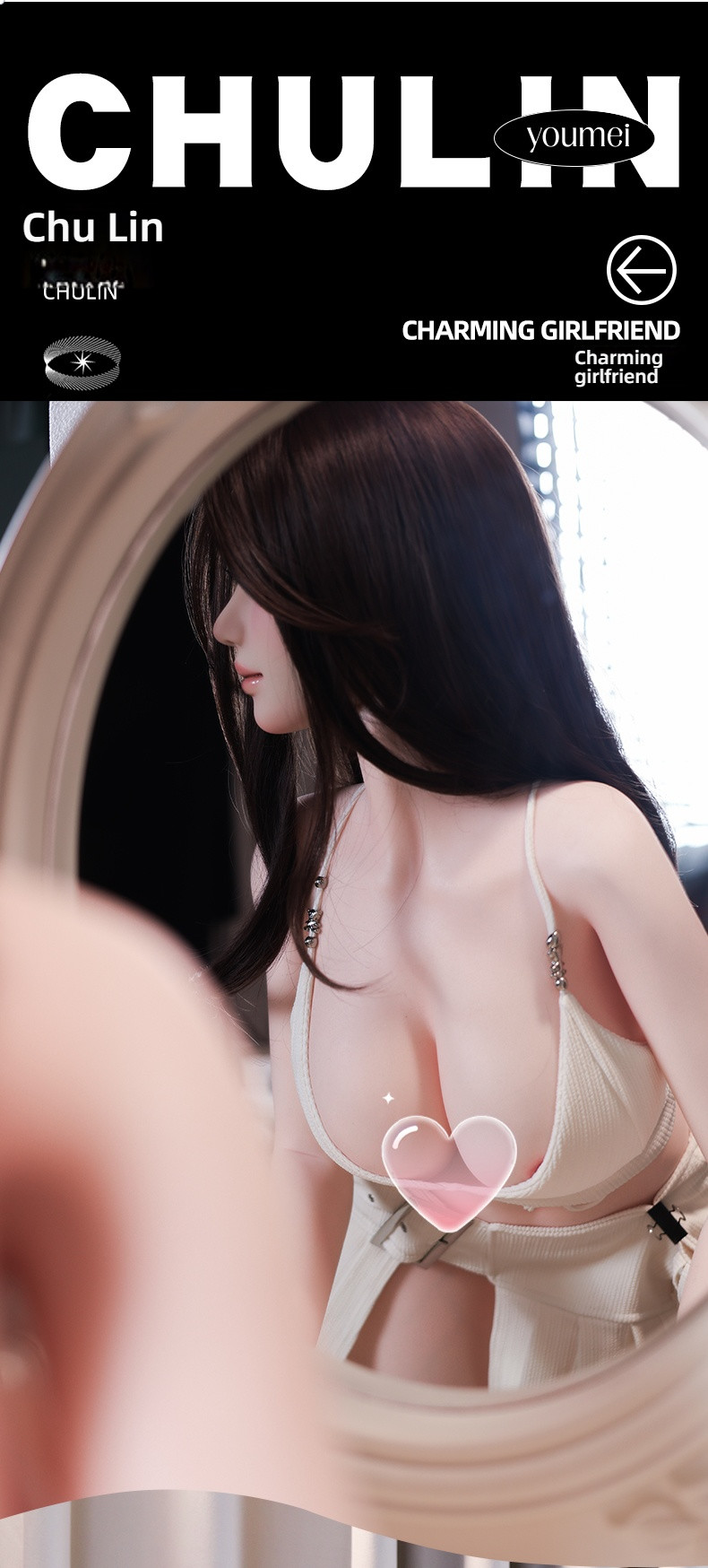 Enchanting Girlfriend - Chu Lin (G056-Y31) Solid Doll Silicone Head Hair Transplant+Oral Love+Oral Love Sucking+Vocaliza