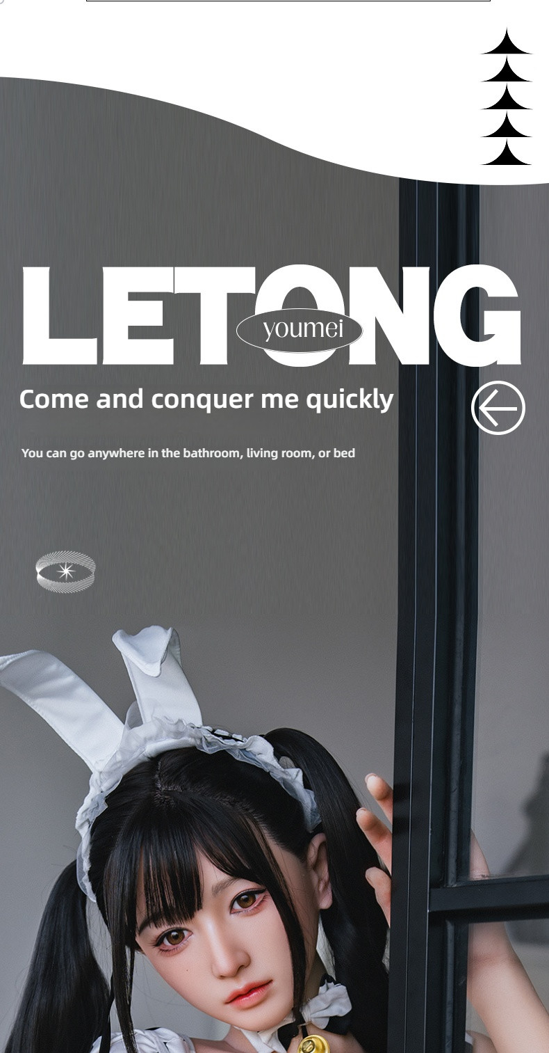 Mengmeng Maid - Letong (G096-Y9) Solid Doll 158cm Silicone Head Hair Transplant+Oral Love+Vocalization+Heating+Private A