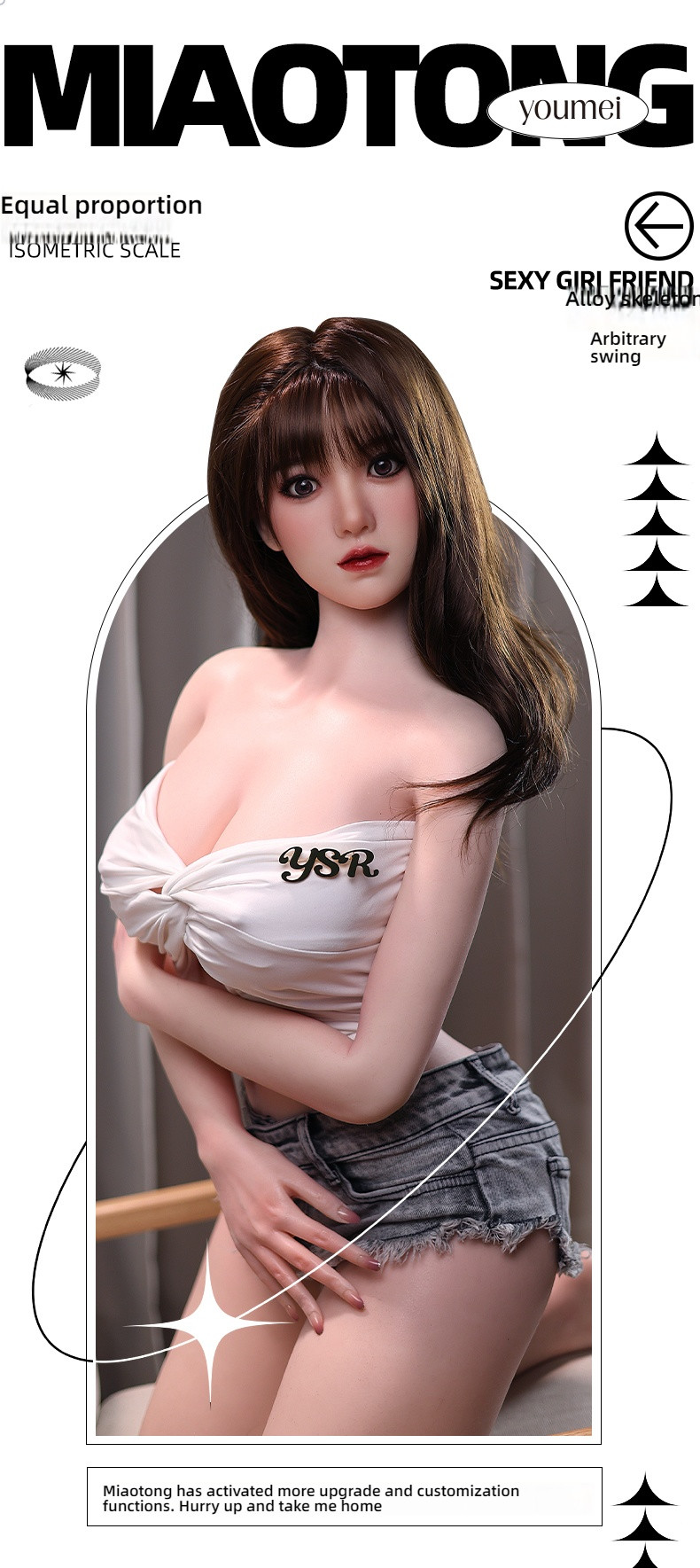 Sexy Girlfriend - Miaotong (G048) Physical Doll 158cm Full Silicone Hair Transplant+Oral Love