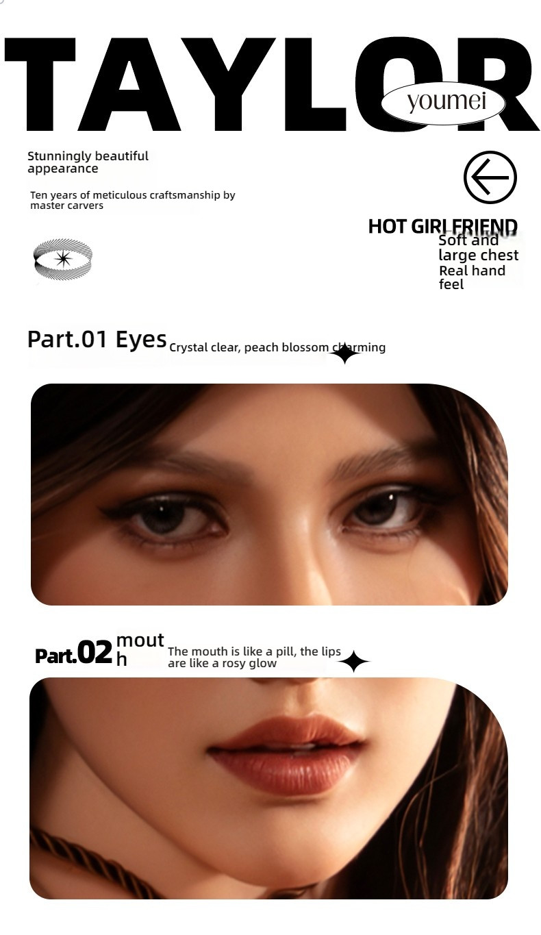 Hot Girlfriend - Taylor (G069-Y17) Solid Doll 158cm Silicone Head Hair Transplant+Voice+Heating