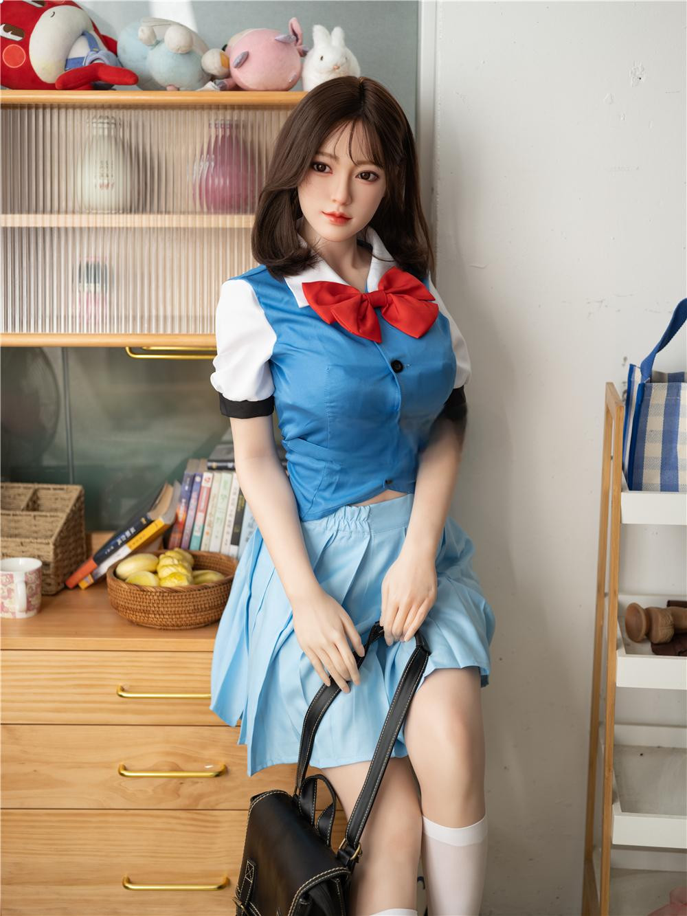 High end wax figure craftsmanship, solid doll collection album, premium silicone head+159cm+jelly chest+voice+wax figure