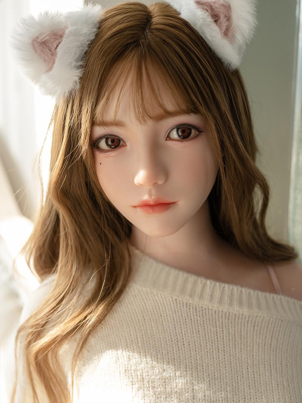 High end wax figure craftsmanship, solid doll collection album, premium silicone head+159cm+jelly chest+voice+wax figure