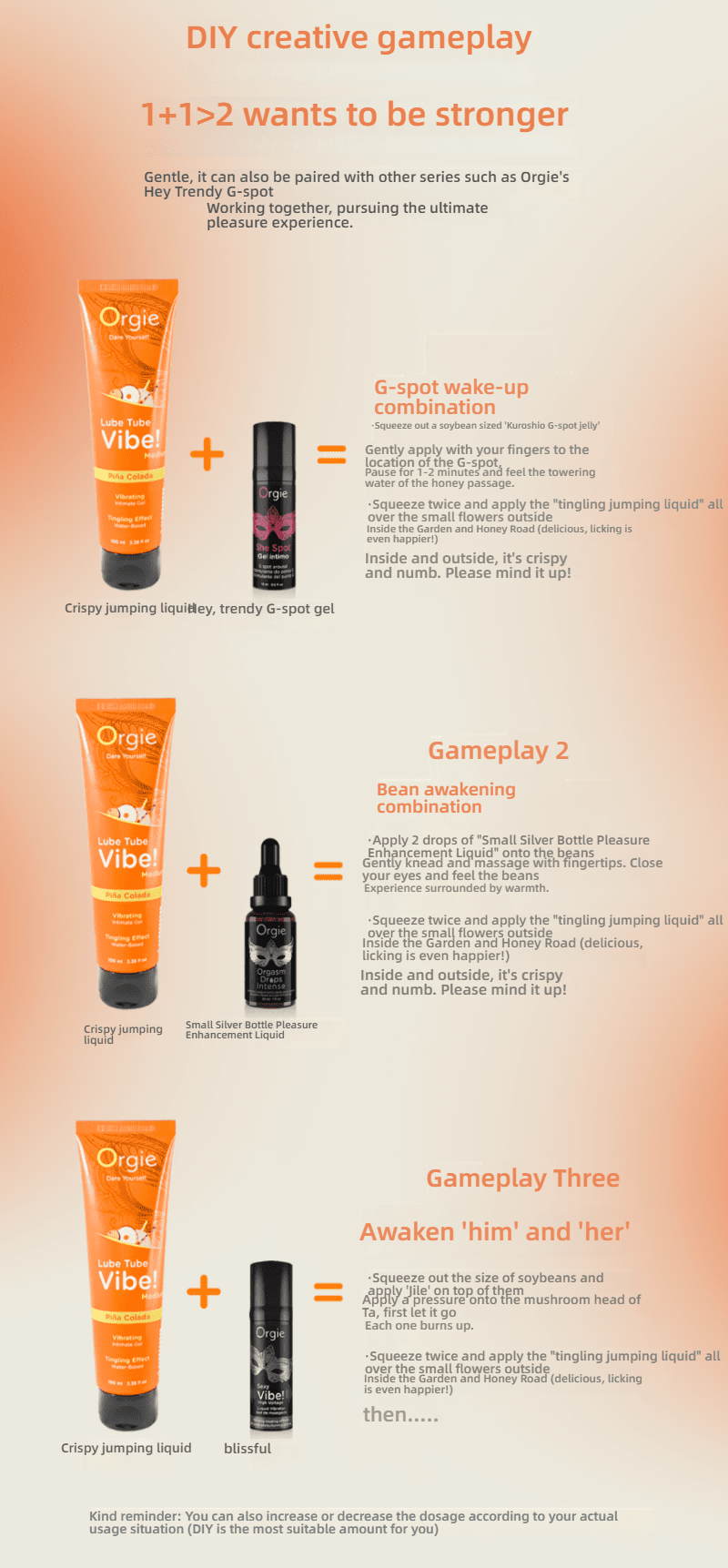 Orgie Portugal Imported Crispy Jumping Lubricant 100ml