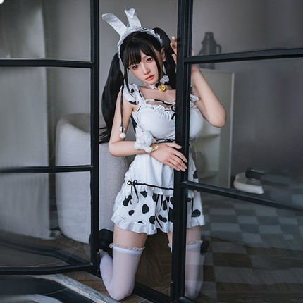 Mengmeng Maid - Letong (G096-Y9) Solid Doll 158cm Silicone Head Hair Transplant+Oral Love+Vocalization+Heating+Private A
