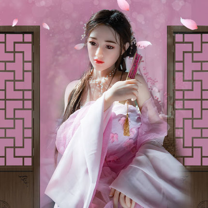 [Direct Drop 2000] Chao Ying Ancient Costume Butterfly Hair Transplant with Silicone Head and Skin Simulation Meridian S