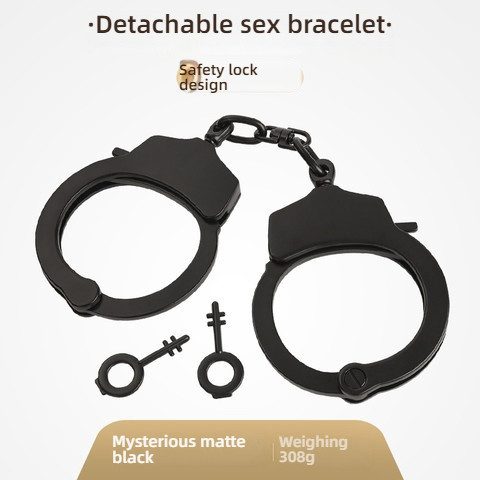 RoomFun restrained alloy handcuffs black